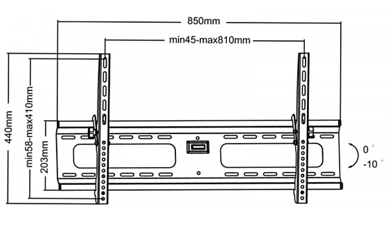 Suport Inclinabil Lcd Plasma Max 75kg Hq 1