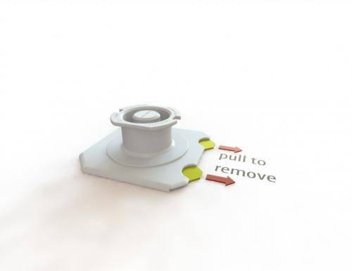 suport montare power cube alb 3buc docks allocacoc 2