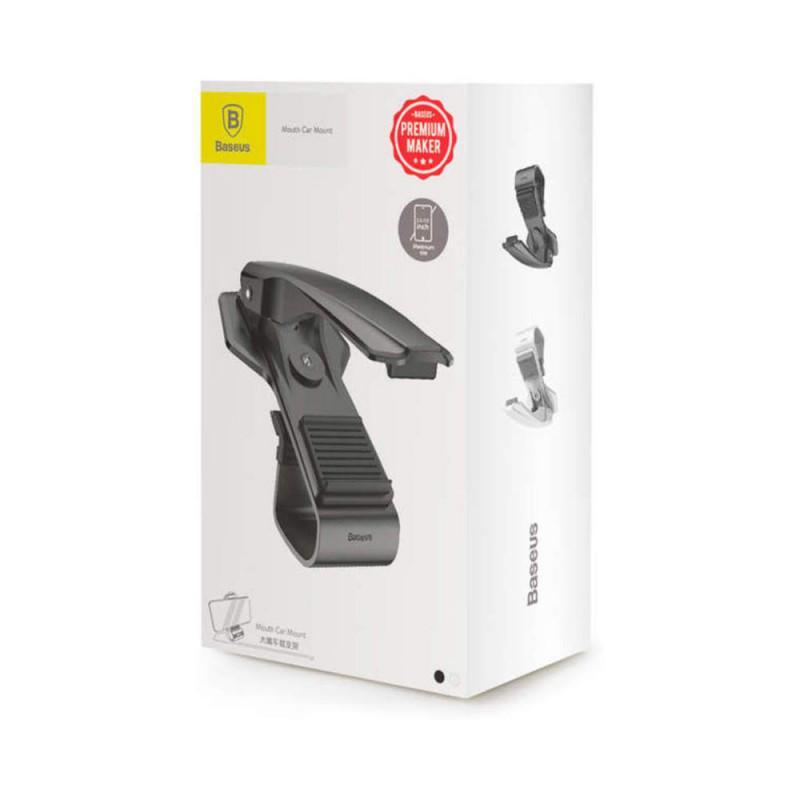 suport telefon 35 7inch baseus mouth negru pentru fixare pe bord 1