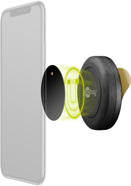 suport telefon 45mm magnetic cu dublu adeziv goobay 3