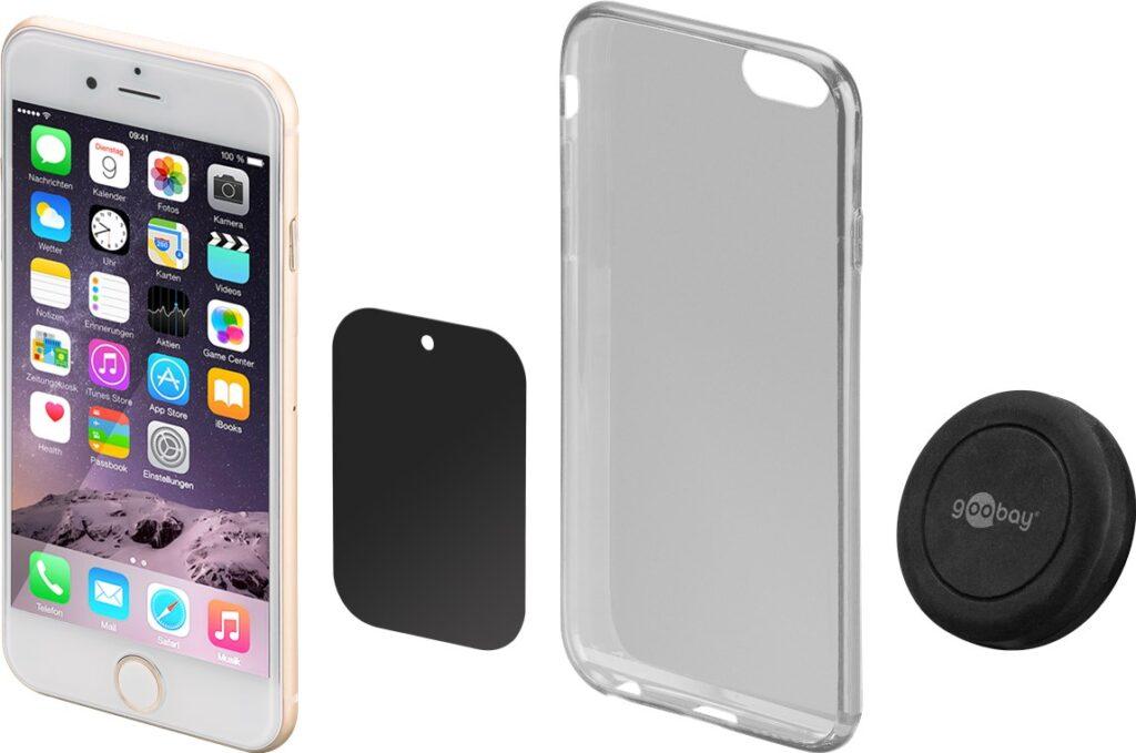 suport telefon 45mm magnetic cu dublu adeziv goobay 4