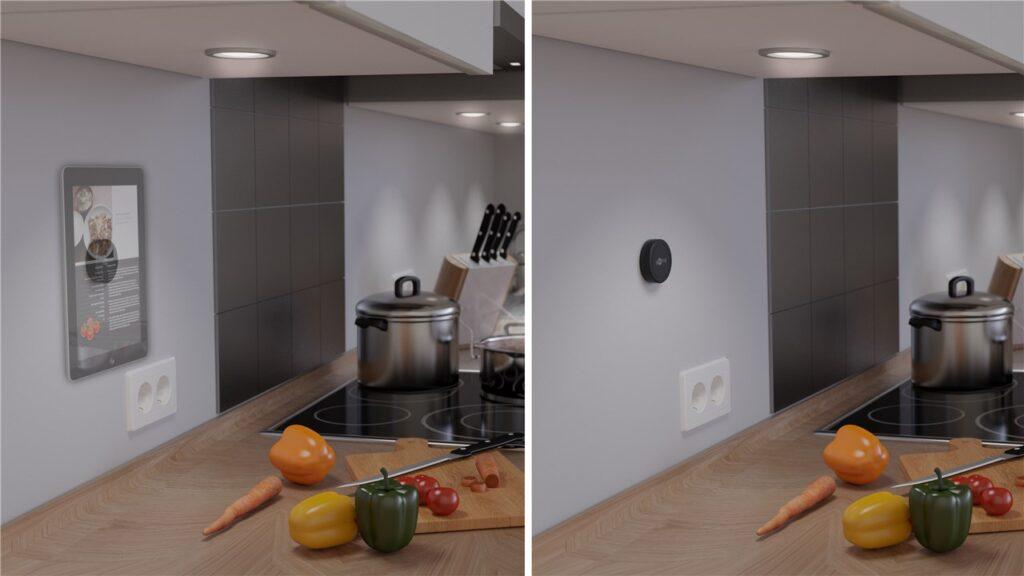 suport telefon 45mm magnetic cu dublu adeziv goobay 6