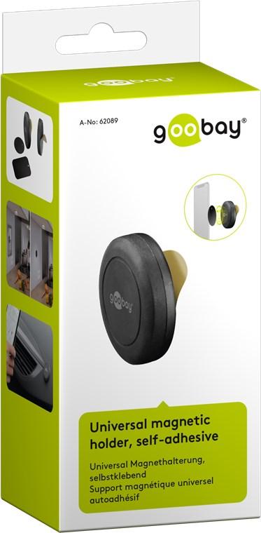 suport telefon 45mm magnetic cu dublu adeziv goobay 7