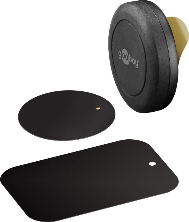 suport telefon 45mm magnetic cu dublu adeziv goobay