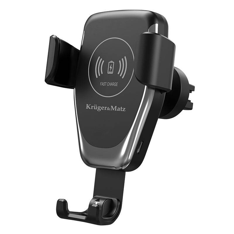suport telefon auto cu functie incarcare wireless qi inductiva krugermatz