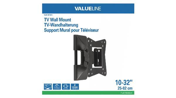 suport tv de fixare pe perete 10 32 25 82cm 30kg valueline 4