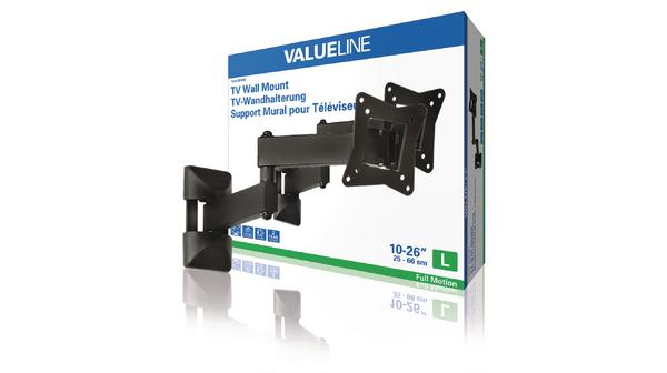 suport tv fixare pe perete 10 26 25 66cm 15kg valueline 3
