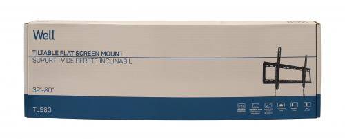 suport tv lcd de perete 32 80 inclinabil cu snur well