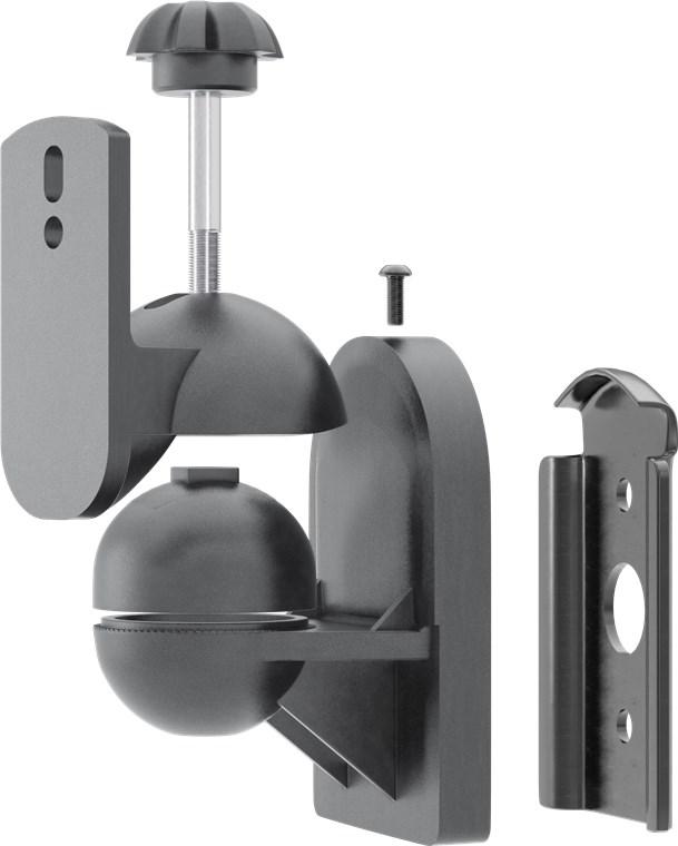 suport universal difuzor goobay 2buc pe perete regblabil 35kg negru 4