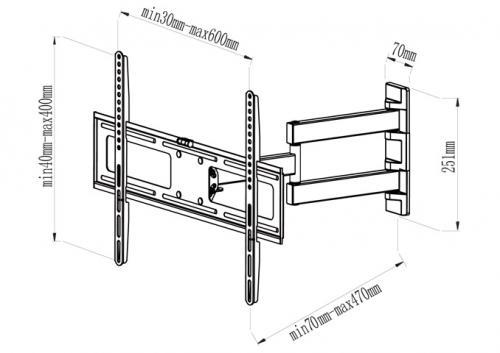 suport universal lcd 30 70 max 50kg negru jolly gbs elb3070 41804jl20200929 1