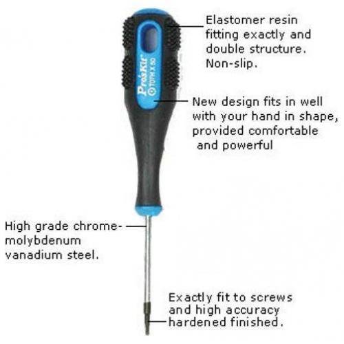 surubelnita torx t6hx50mm proskit cr ni mo 138x88x50mm 2