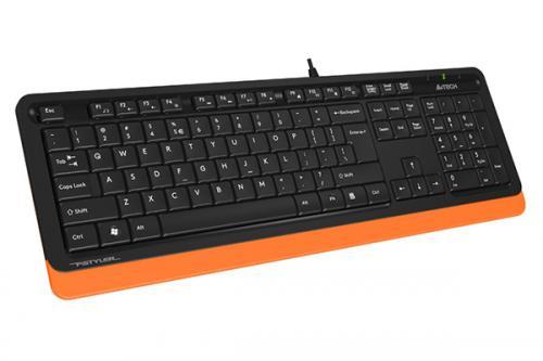 tastatura cu fir a4tech fk10 104 taste usb portocaliu 1