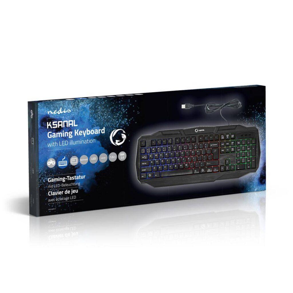 tastatura gaming cu fir usb 20 us international negru nedis 10