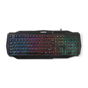 tastatura gaming cu fir usb 20 us international negru nedis