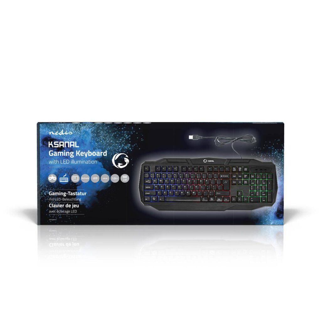 tastatura gaming cu fir usb 20 us international negru nedis 7