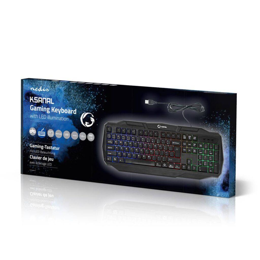 tastatura gaming cu fir usb 20 us international negru nedis 9