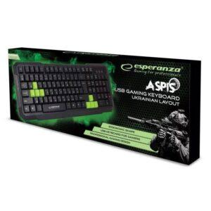 tastatura gaming verde aspis esperanza 1