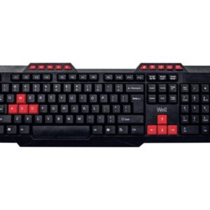 tastatura usb multimedia well ku003 negru 1