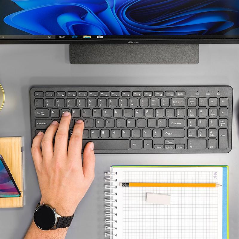 tastatura wireless usb 20 2x aaa wdk500 rebel 6