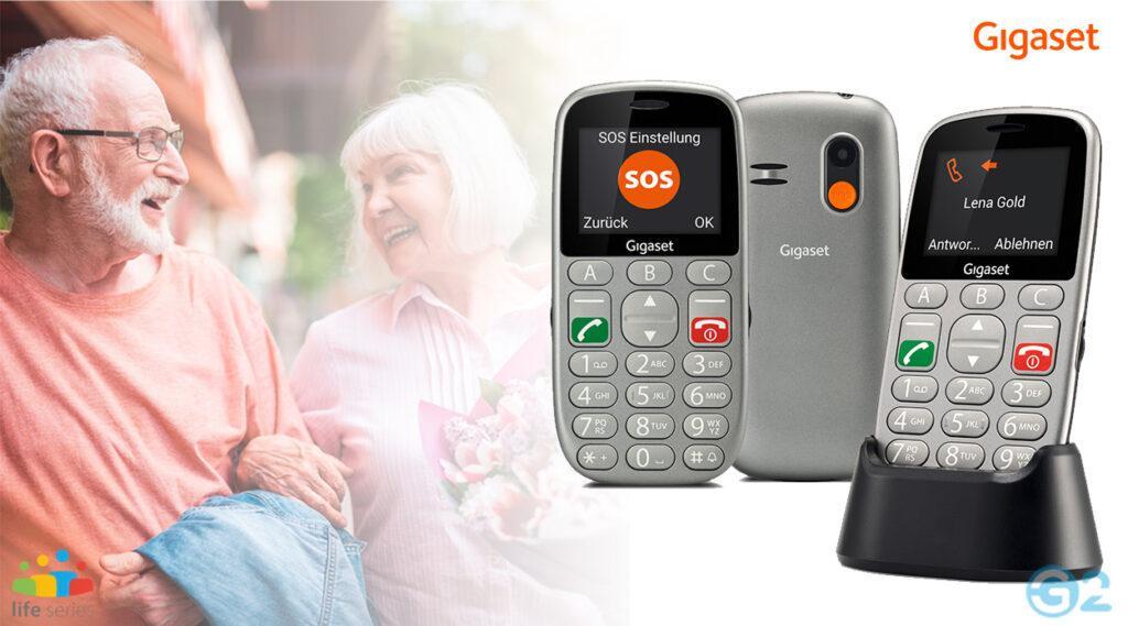 telefon mobil gigaset gl390 cu butoane mari argintiu 4