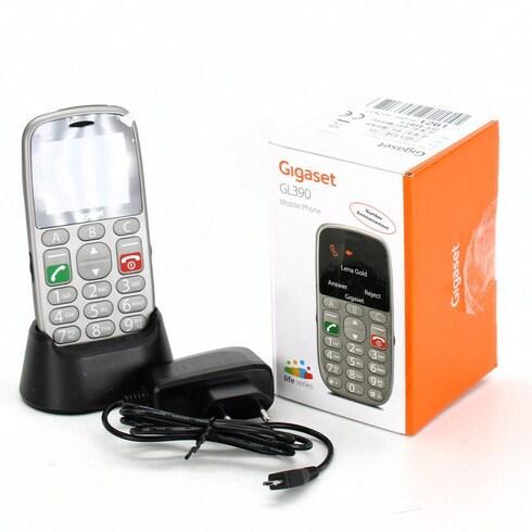 telefon mobil gigaset gl390 cu butoane mari argintiu 5