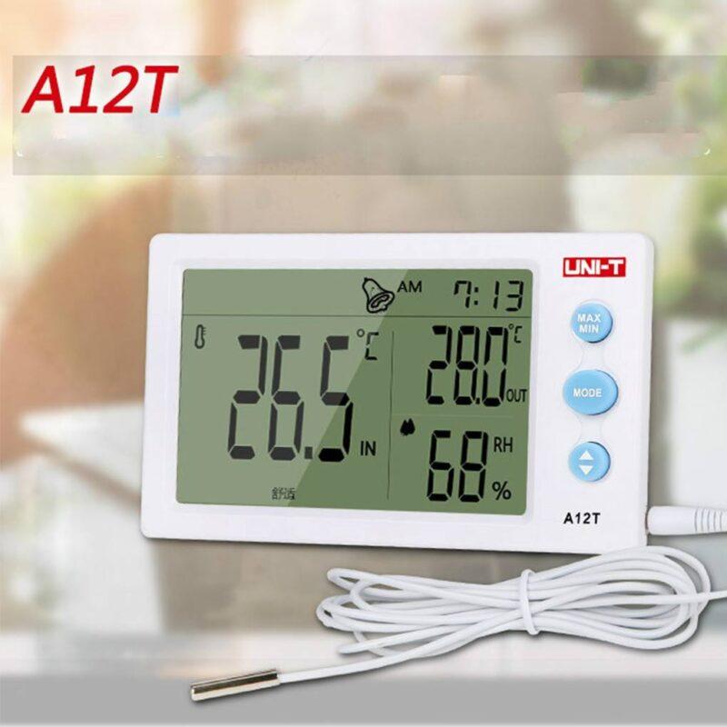 termohigrometru digital cu sonda temperatura a12t uni t 4