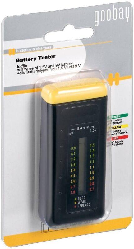 tester baterii cu afisaj lcd goobay