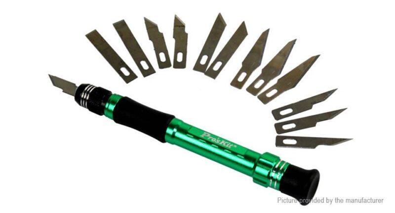 trusa cutite cu maner din aluminiu proskit 2