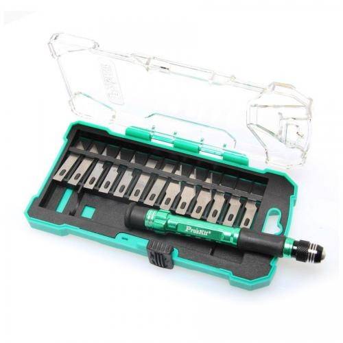 trusa cutite cu maner din aluminiu proskit 7