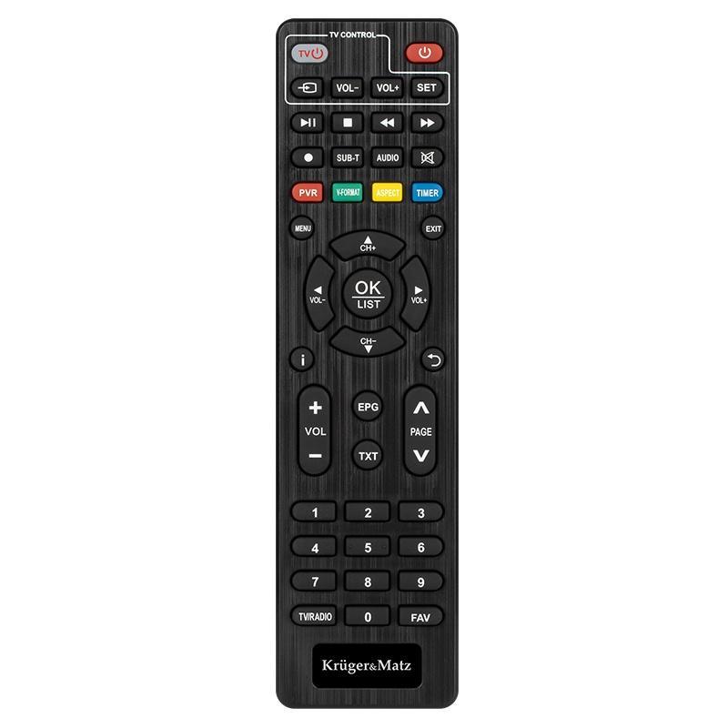 tuner dvb t2 hevc h265 hdmi krugermatz km9999 3