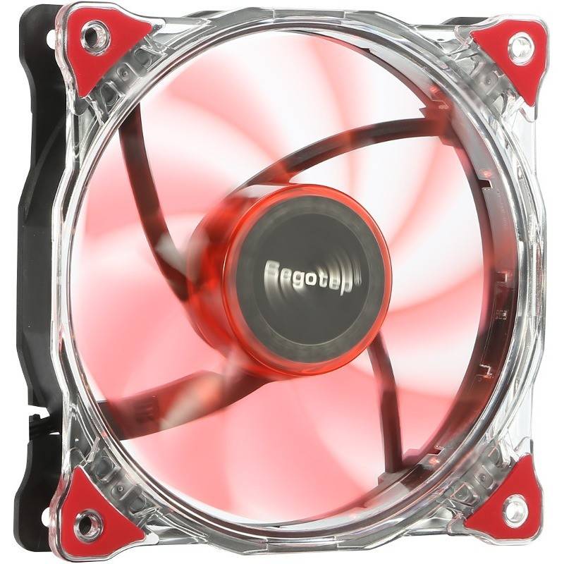 ventilator 120mm fan red 120x120mm polarwnd rd segotep polar wind 12v 2