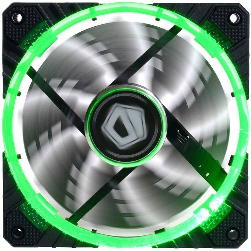 ventilator id cooling cf 12025 g 120mm 600 1600rpm concentric circular led verde