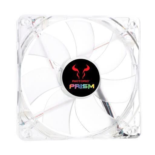 ventilator riotoro cross x clear classic 120mm iluminare albastra 1