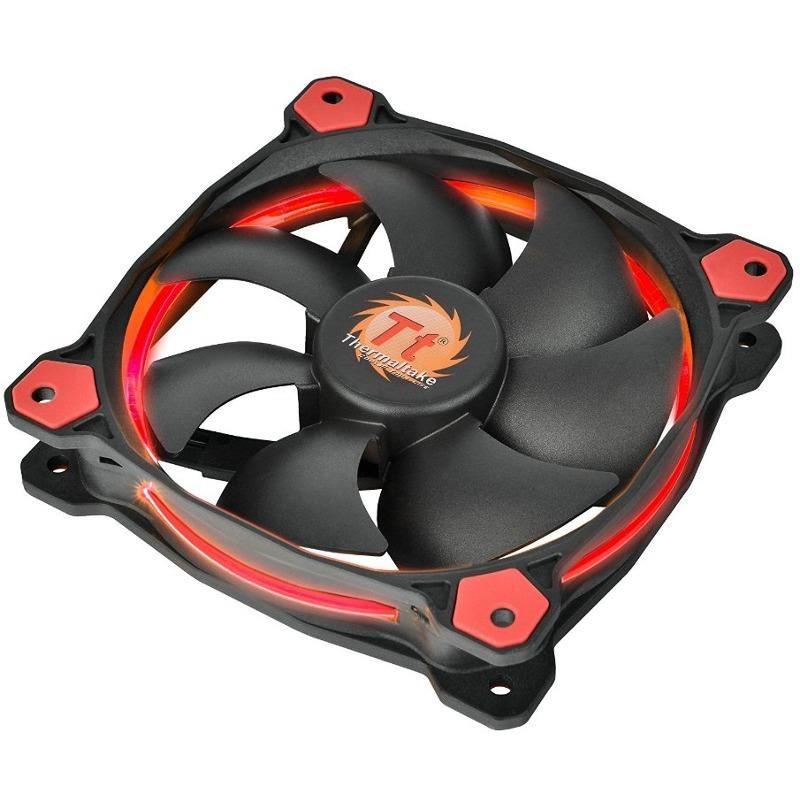 ventilator thermaltake riing 12 high static pressure 120mm iluminare rosie 2