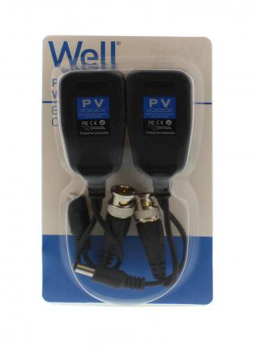 video balun hd pasiv cu alimentare cu mufa rj45 well 4