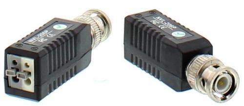 video balun hd prin utp ftp bnc 2 pini terminali cu clip pentru cablu well 1