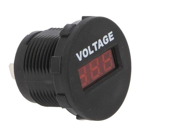 voltmetru 6 33vdc negru rosu sci a25 1 bb3 r 1