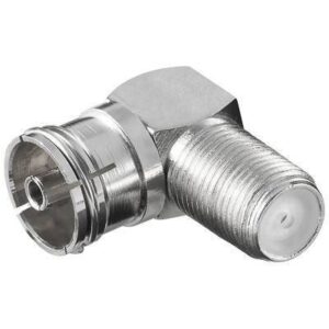 adaptor f la coaxial 90 grade mama din metal goobay