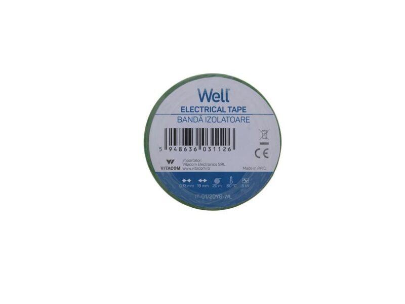 banda izolatoare 19cm x 20m multicolor well 5