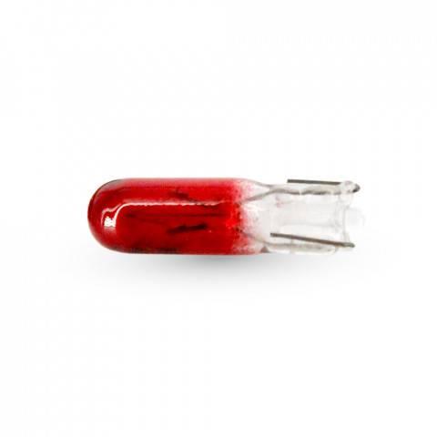 bec pentru bord t5 rosu w2x46d 12v 12w 1buc carguard