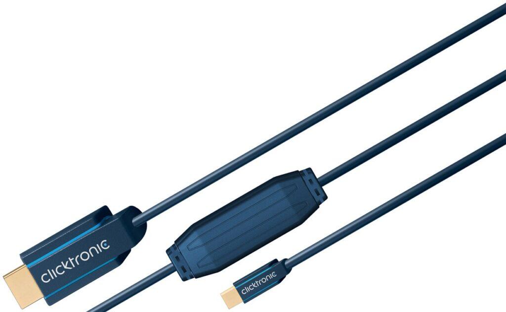 cablu profesional 3m mini displayport hdmi 1920x1200p apple macbook pro air ofc cupru awg32 clicktronic 3