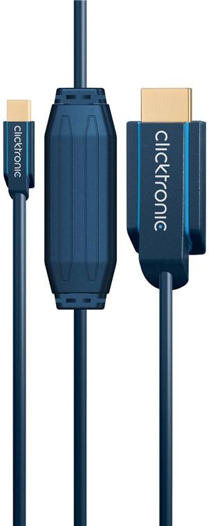 cablu profesional 3m mini displayport hdmi 1920x1200p apple macbook pro air ofc cupru awg32 clicktronic 4