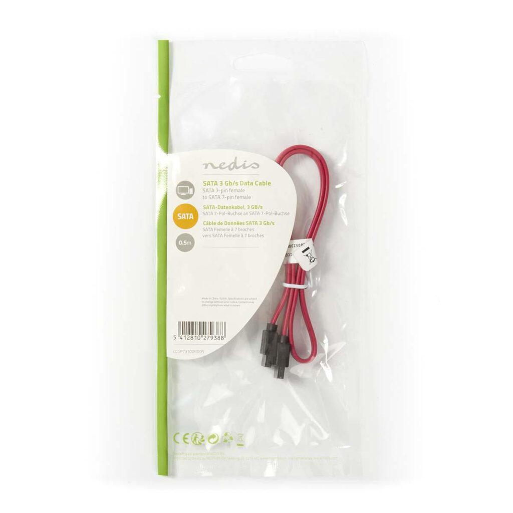 cablu sata 3gb s date 7 pin mama mama 05 m rosu nedis 2