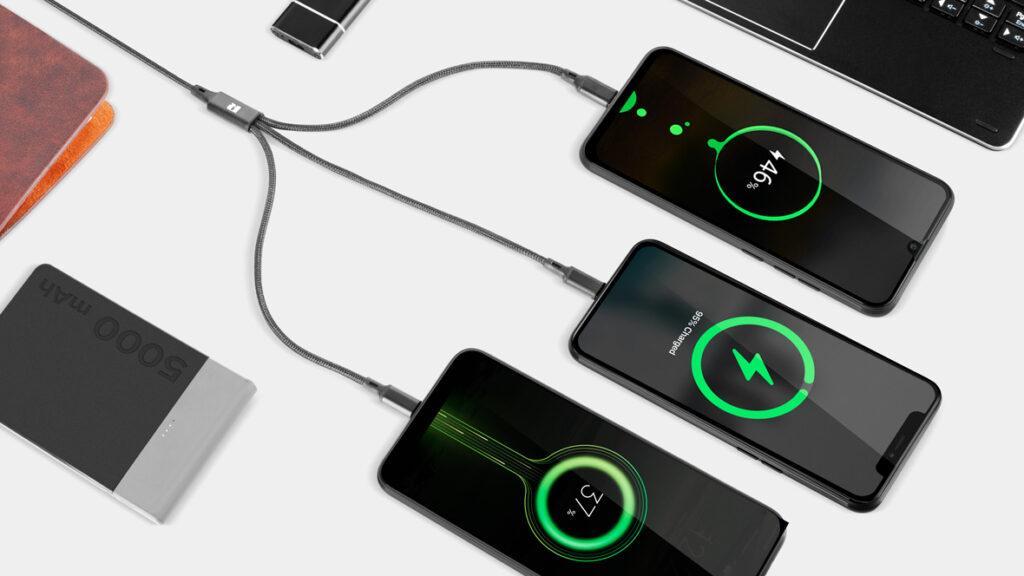 cablu usb 3in1 1m lighning iphone type c si micro usb rebel rb 6005 100 b 2