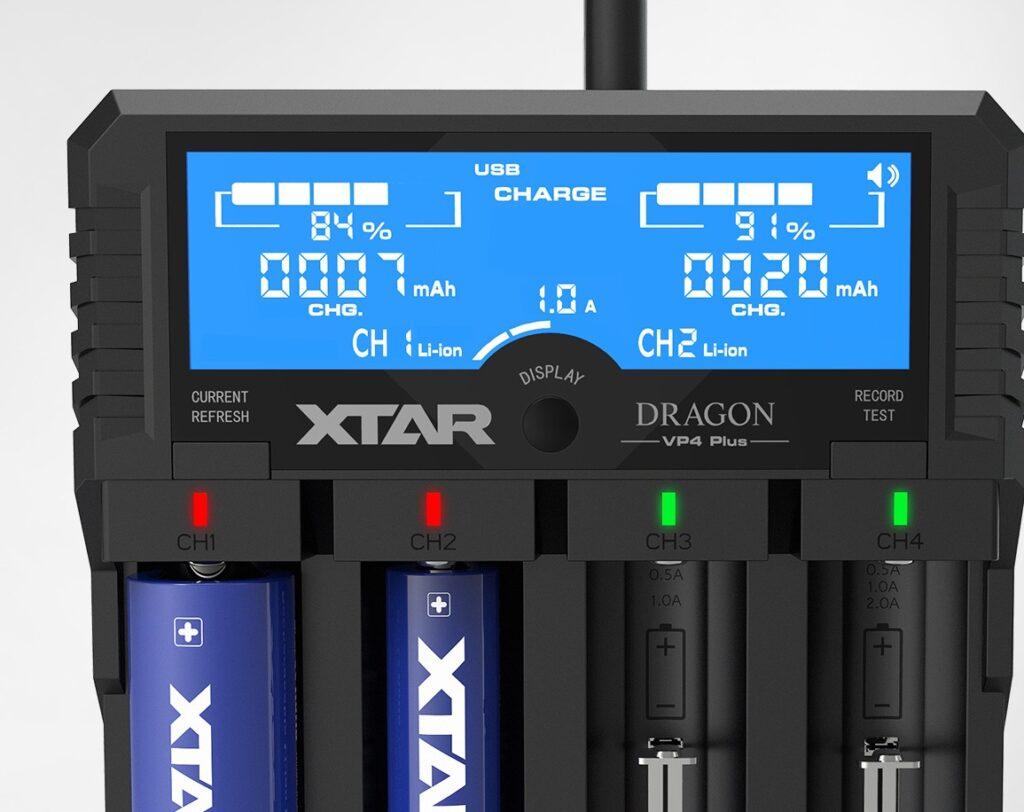 incarcator universal 4x li ion ni mh lcd vp4 plus xtar 18