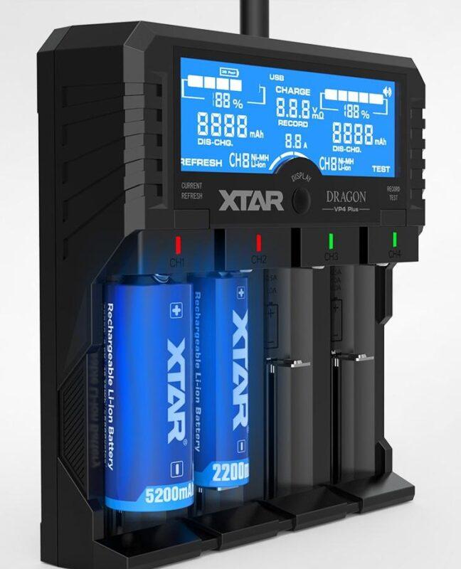 incarcator universal 4x li ion ni mh lcd vp4 plus xtar 3