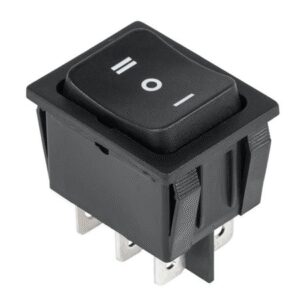 intrerupator 6 poli 3 pozitii bistabil fara retinere on off on 250v 15a 217x285mm prk0101