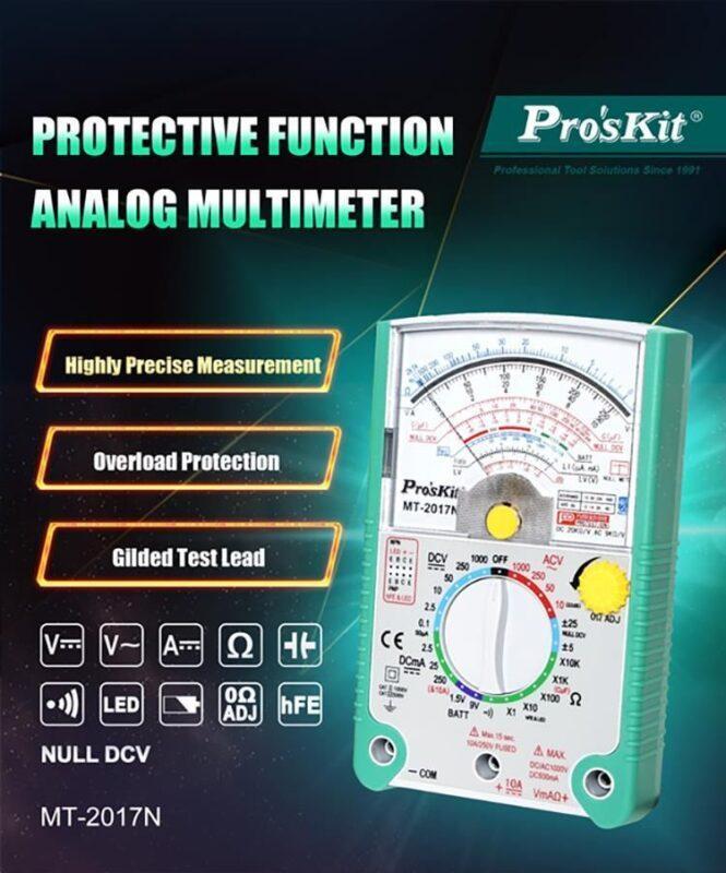 multimetru analogic cu functie de protectie proskit mt 2017n 2