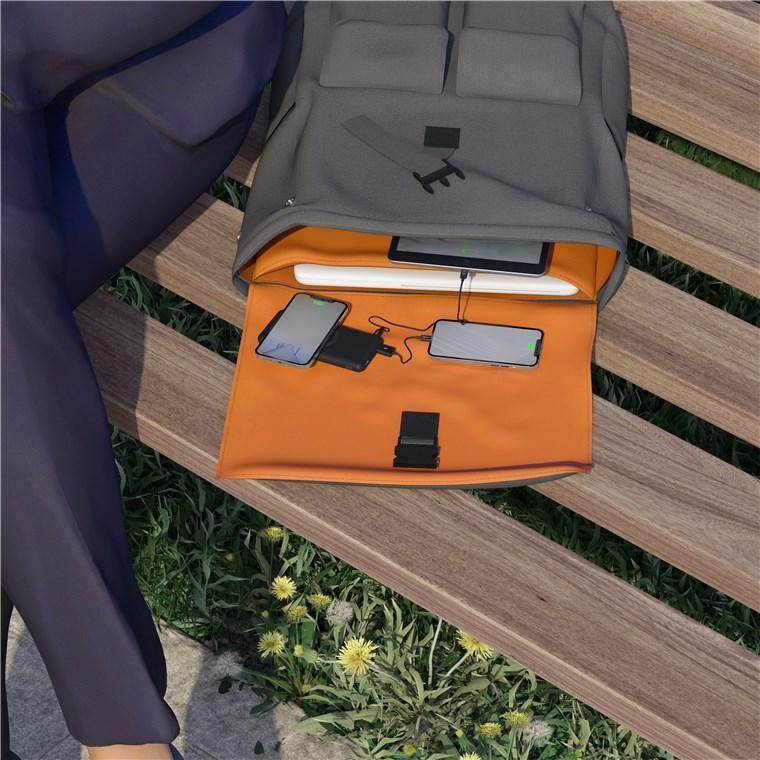 power bank acumulator extern wireless 10000mah usb type c pd qc30 fast charger goobay 15