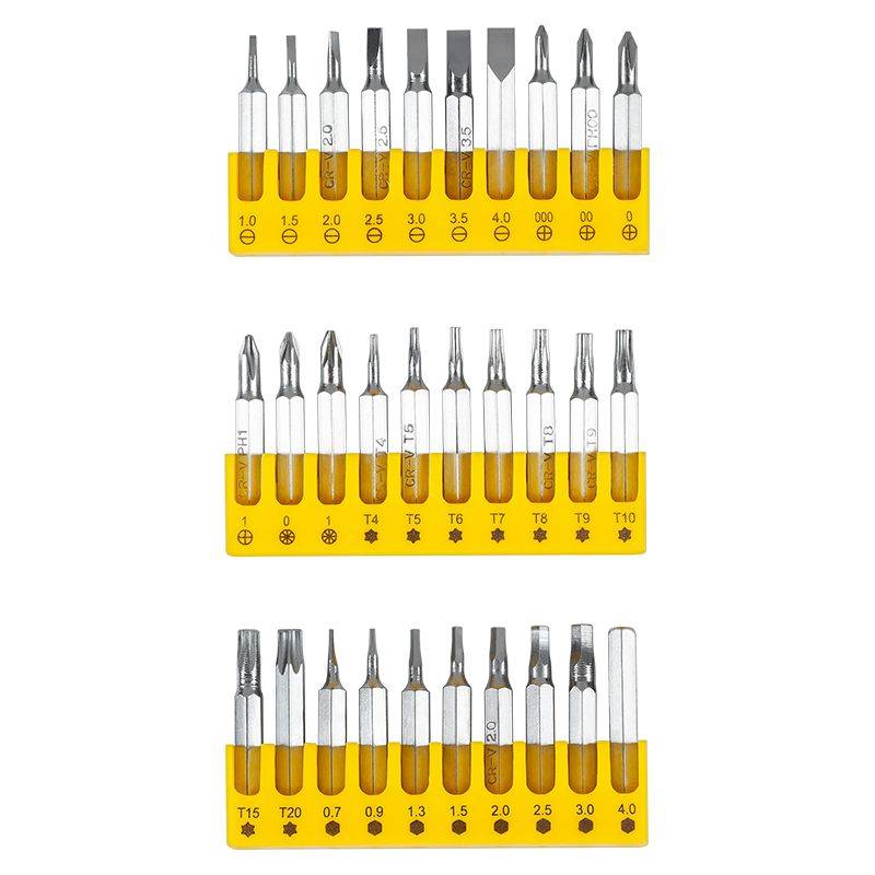 set surubelnita si biti precizie 32 piese rebel 1